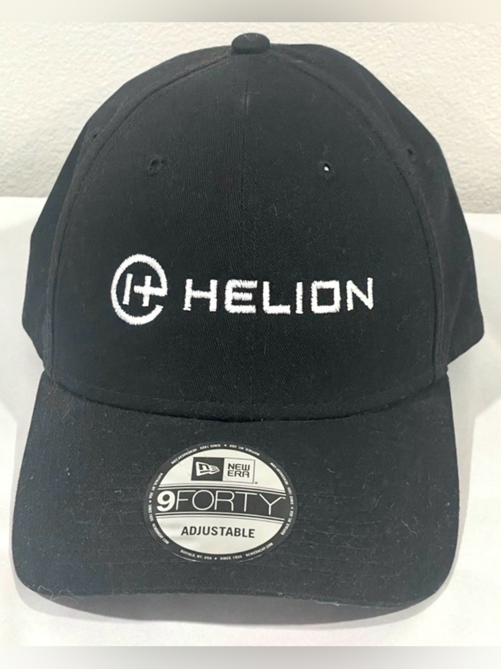 NWT 9Forty Brand Helion Embroidered Black Adjustable Baseball Cap | OSFM